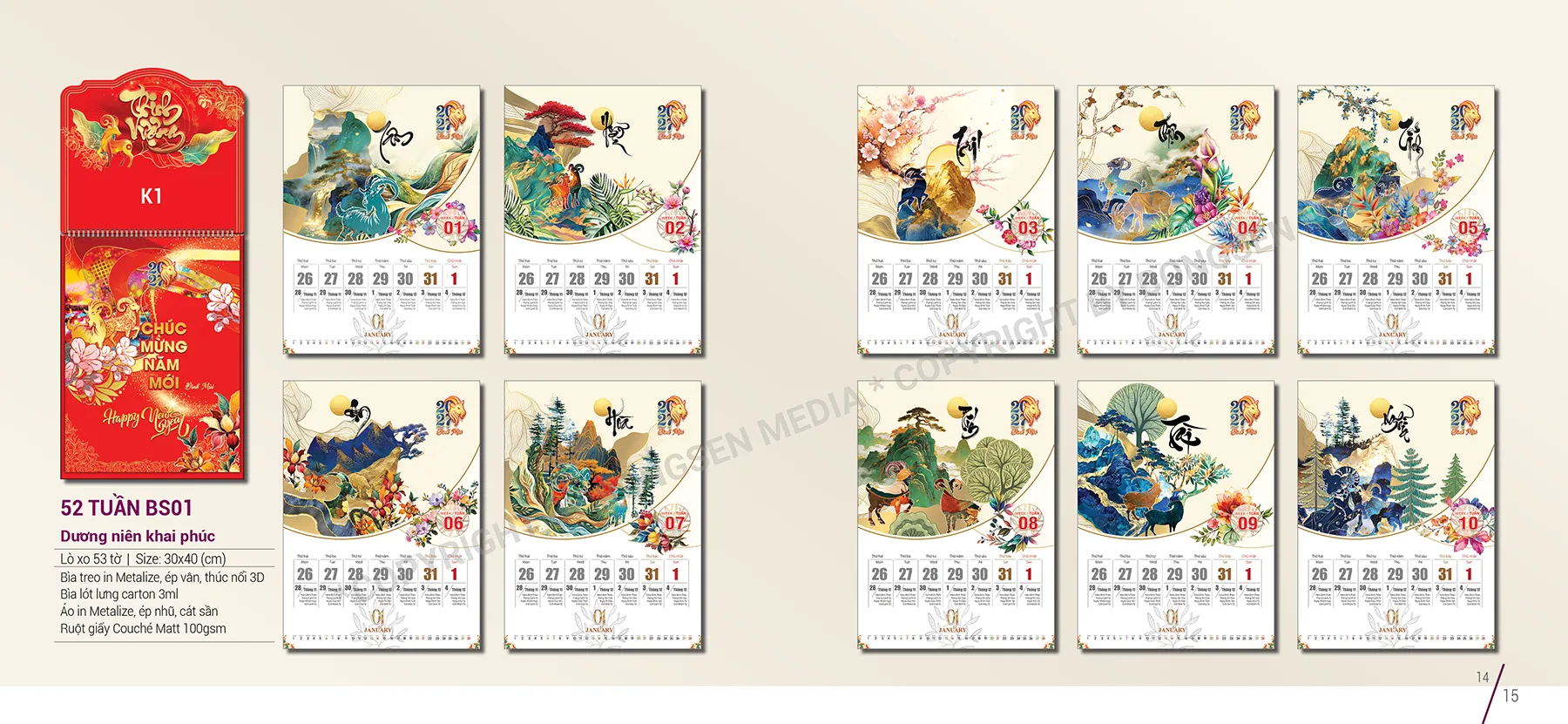 in lịch tết giá rẻ tại Hà Nội