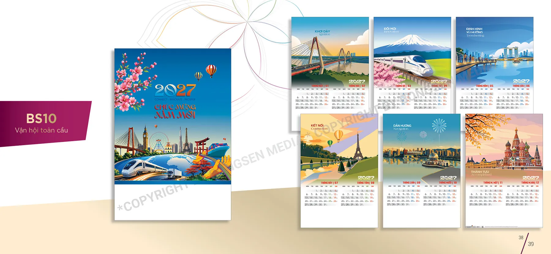 In lịch treo tường số lượng ít